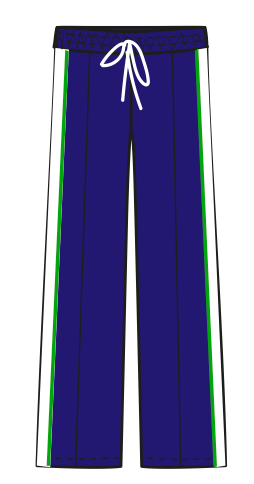 ERIN SPORTY PONTE PANT - DRESS BLUE