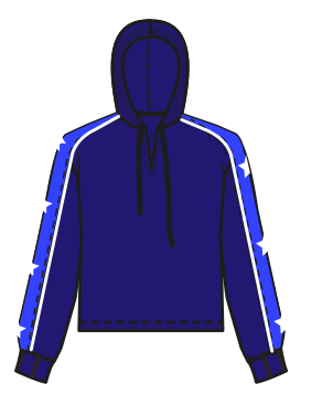 SELENA SUPERSTAR HOODIE - DRESS BLUE